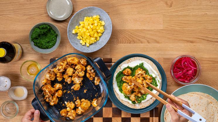 Roasted Blumenkohl-Ananas Tacos